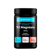 BR Health - Tri Magnésio - 60 cápsulas - 820mg - Metabolismo, Músculos e Ossos