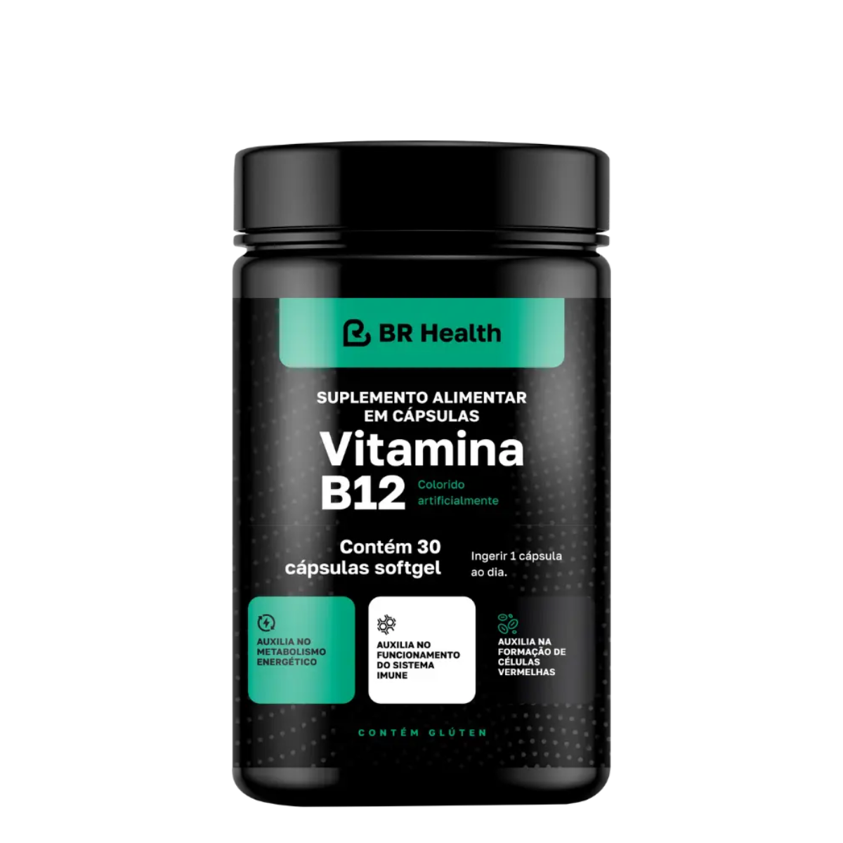 BR Health - Vitamina B12 - 30 cápsulas softgel