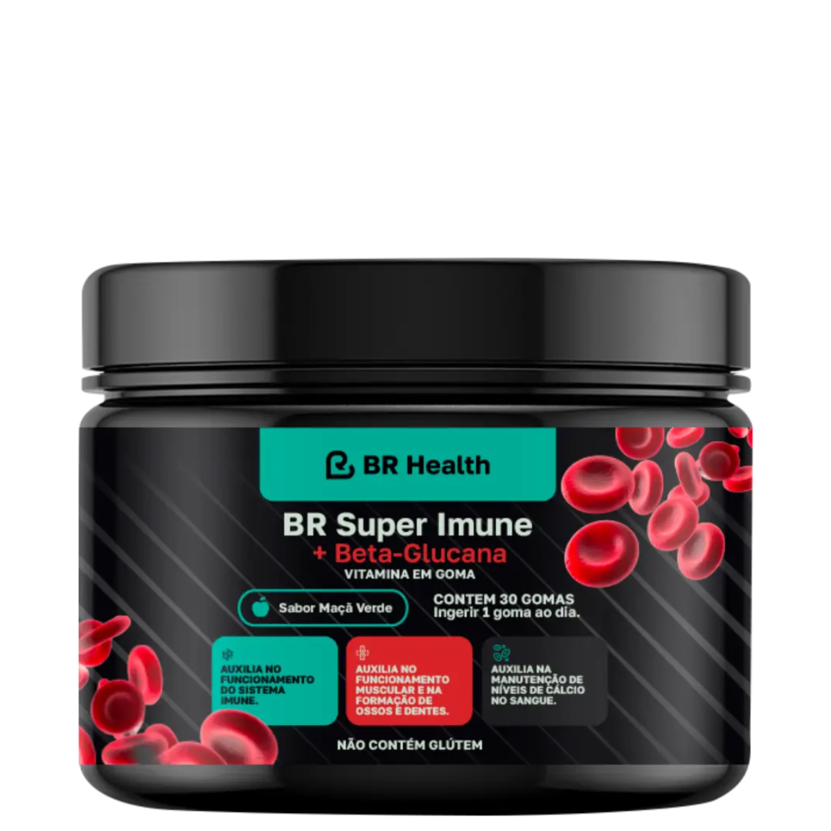 BR Health - BR Super Imune - Gomas com Beta-Glucana e Vitamina D - 30 unidades