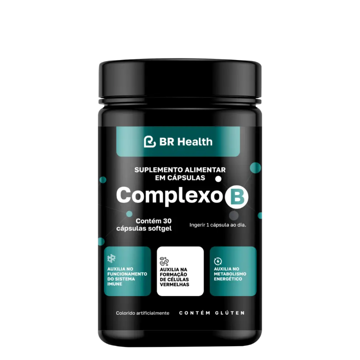 BR Health - Complexo B - 30 cápsulas softgel