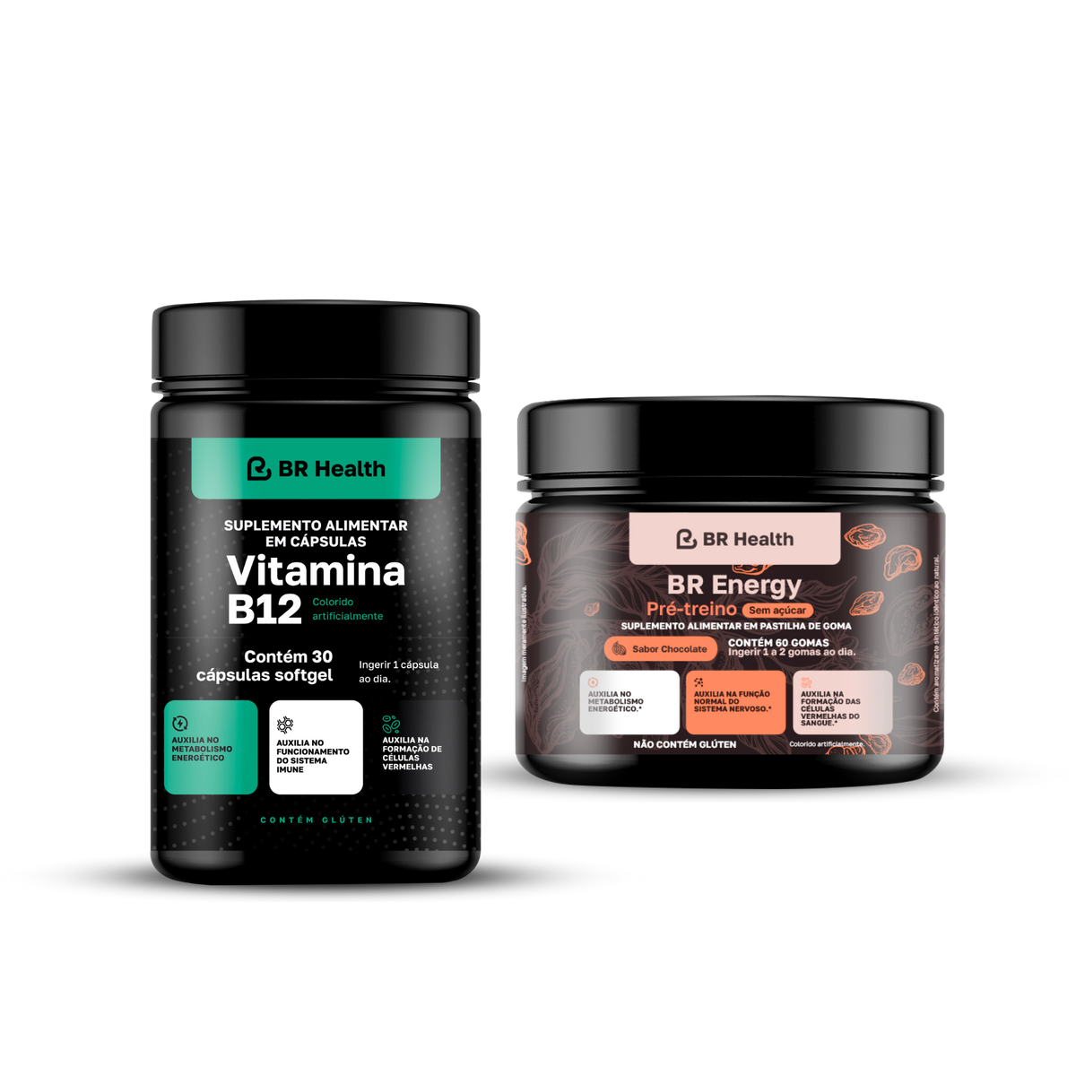 BR Health - Kit Energia e Foco - Suplementos